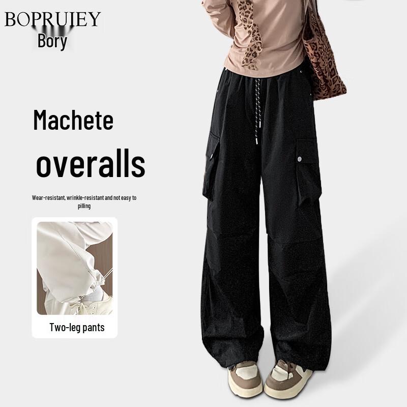 Women's American Style Loose Wide-Leg Cargo Pants