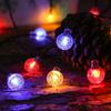 Outdoor LED Solar Bubble Ball and Water Drop String Lights for Festive and Courtyard Decoration