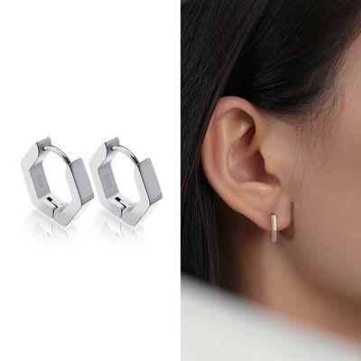 Neue Schmuck Einfache Vielseitig Polygon Ohrringe Mode Vielseitig Ohrringe Ohrringe