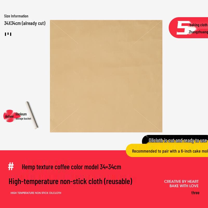 Non-Stick, Reusable, High-Temperature Baking Paper for Cakes, Household & Commercial Use