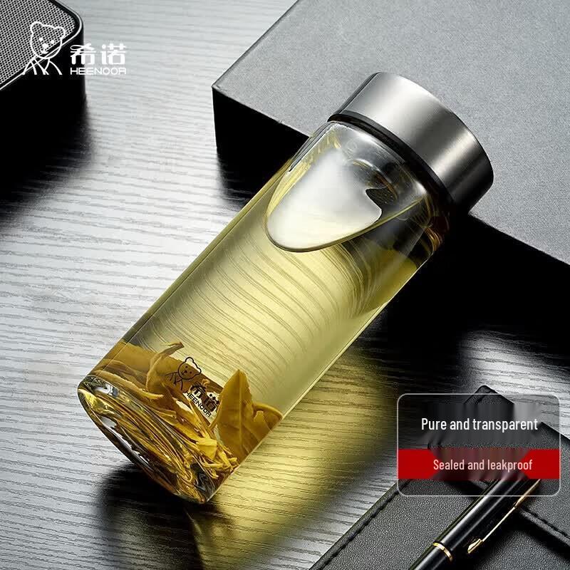 Heenoor XN-6191 Portable Glass Tea Infuser Bottle