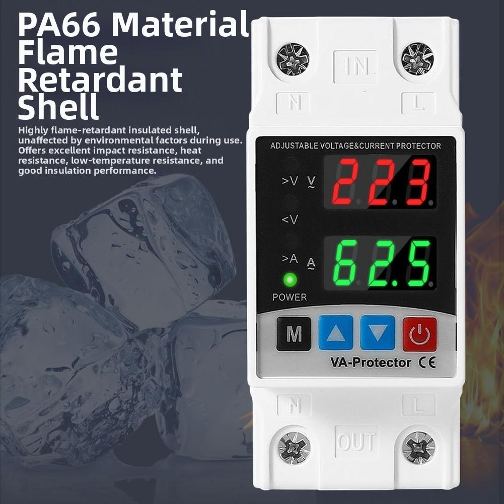 Self Resetting Digital Circuit Breaker 40A 63A with Compact Design and Adjustable Delay for Household Equipment