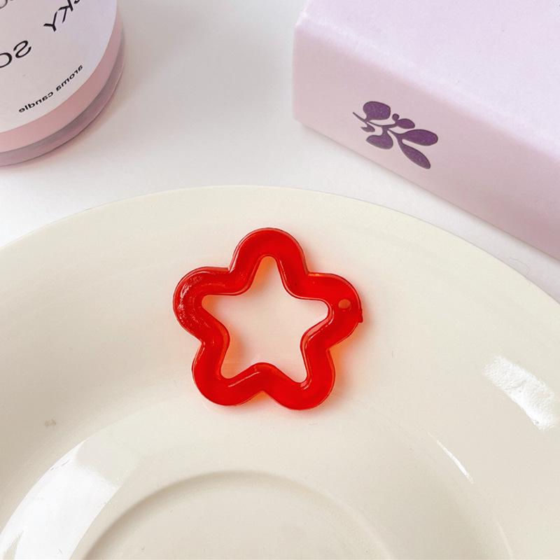 Transparent Acrylic Star Charm for Earrings, Phone Cases, and Keychains