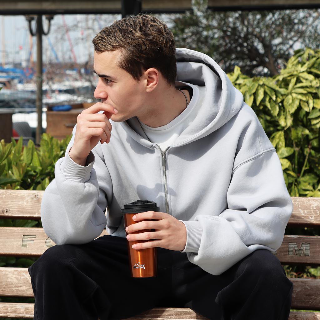 Any Morning SI231902 Travel Mug, 17 Oz, Copper