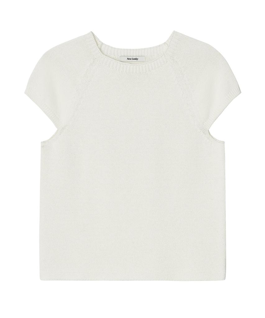 Nyuluki Feminine Short-Sleeved Knit_Ivory