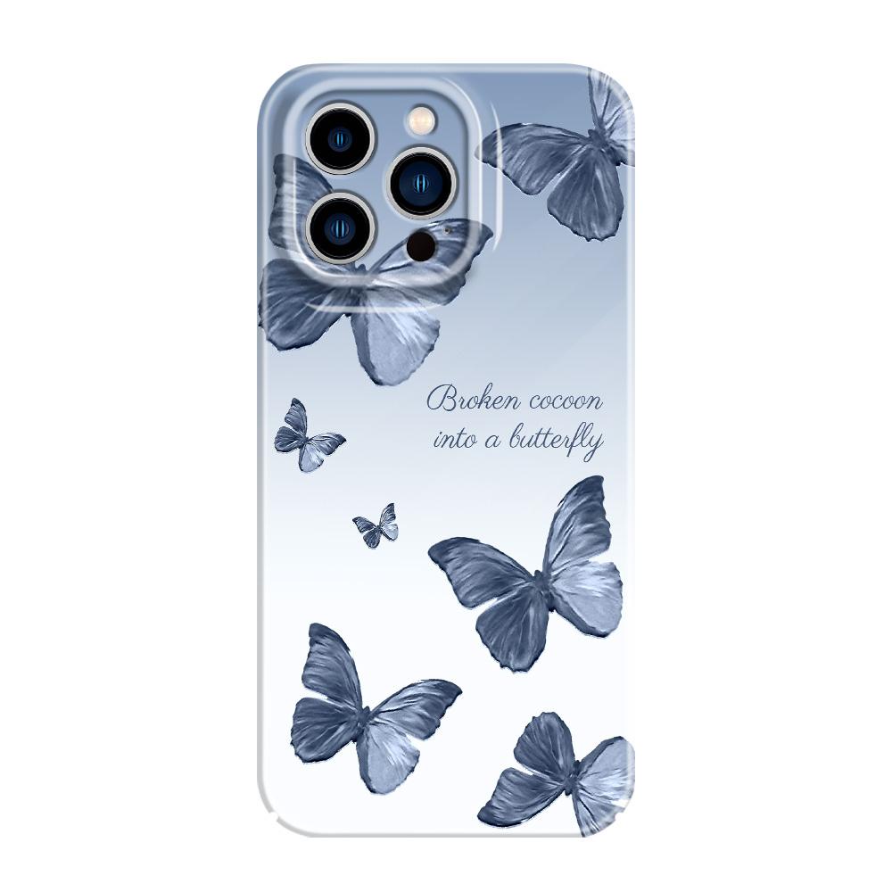 Verleidelijk Vlinder Telefoonhoesje Voor iPhone 13 12 11 7 8 6 6S Plus Pro Max Mini X XS XR SE 2020 2022 Film Harde Cover