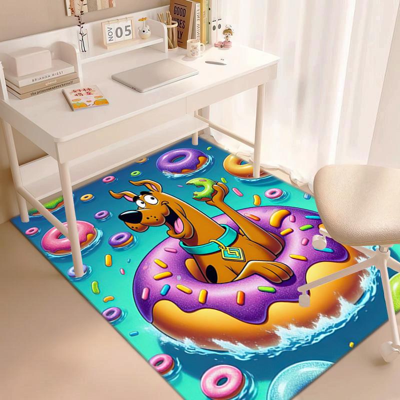 Halloween cartoon comedy adventure movie Scooby-Doo carpet is suitable for living room and bedroom doormats office balcony decorative carpet V3