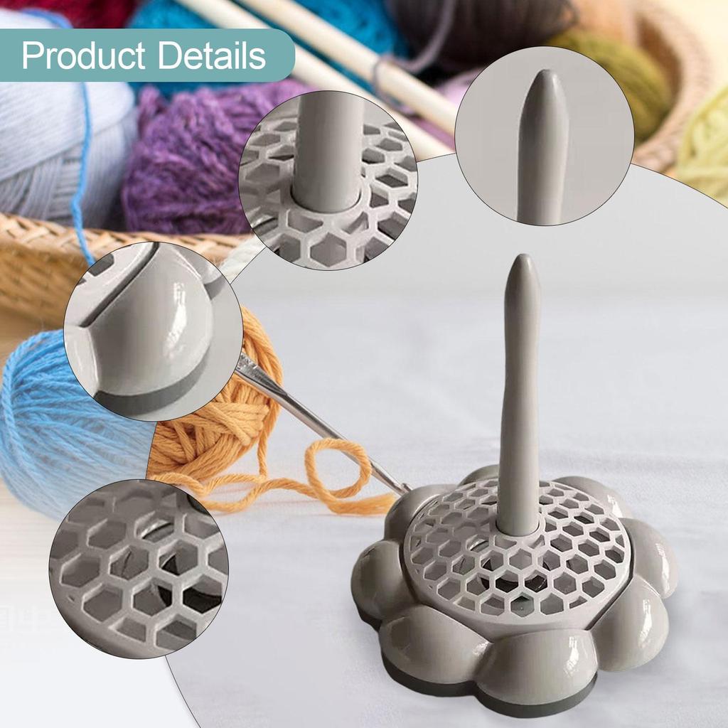 Crochet Yarn Holder DIY Effortless Embroidery Rotating Accessory Portable Craft
