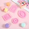 4 Pcs Photo Frame Silicone Molds, Baroque Style Air Dry Clay Molds, Mini Frame Molds Silicone for Cupcake Topper Cake Decoration Chocolate Candy