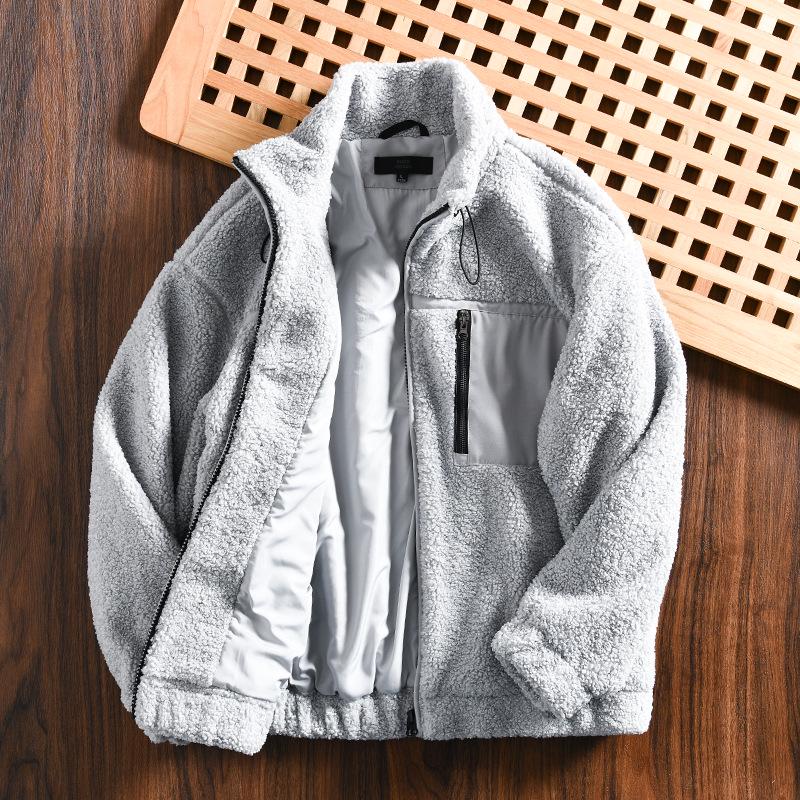 Men's Winter Thickened Lambswool Jacket - Outdoor Mountain Style, Warm, Loose, Casual, Stand Collar, Trendy. Highly Recommended!