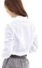 Long Sleeve Oversized Dress School Neat and Clean Long An.Shulla Button-Down Shirt, (XS-8XL, White/Black), Women's Shirt/Blouse, Uniform,