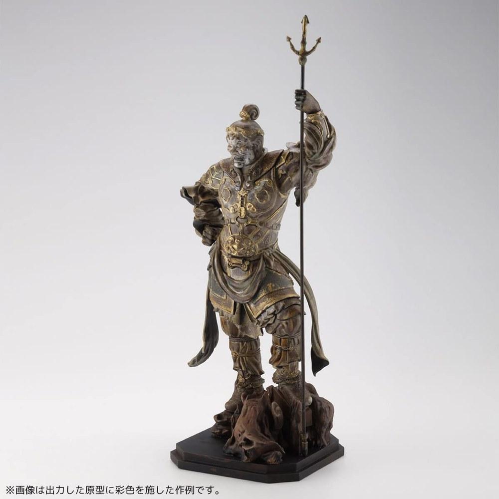 KAIYODO Art Plast Four Heavenly Kings Statue Enmaten AP013 Unpainted Unassembled Plastic Model Kit 160mm Non-scale
