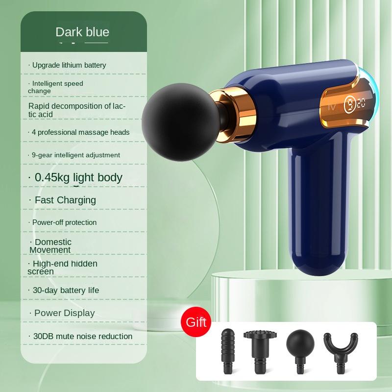 LCD Intelligent Frequency Control Fascia Gun Mini Portable Usb Whole Body Massager Electric Neck Membrane Instrument