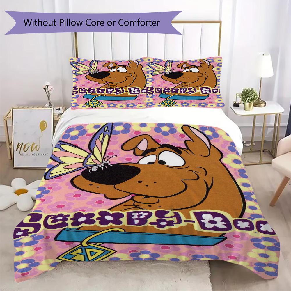 Halloween fantasy comedy adventure cartoon movie Scooby-Doo provides comfortable bedding covers and pillowcases for home use (without core) K13