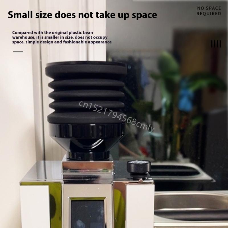 Statikreduzierende Kaffeemaschinen-Dosiertrichter mit ergonomischem Schnellverschluss-Design 6XDE