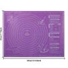Silicone Pastry Mat Non Slip Large Non Stick Silicone Baking Fondant Mat Pie Pizza Cookies Easy Clean Kneading Mat with Scale