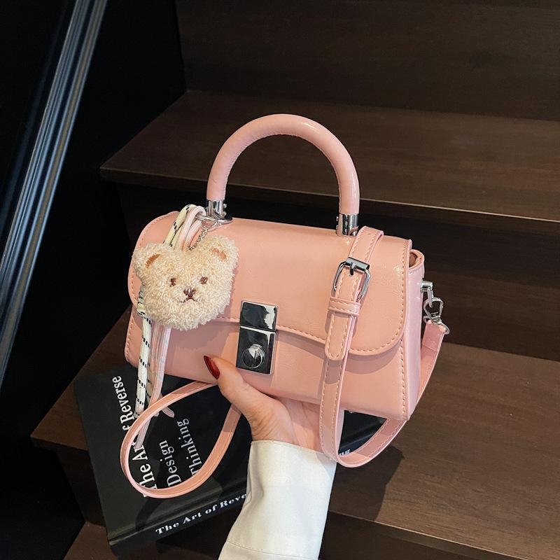 Premium Sense Hand Carry Small Square Bag Women's Fashion Versatile Shoulder Messenger Bag Commuter Bag To Work