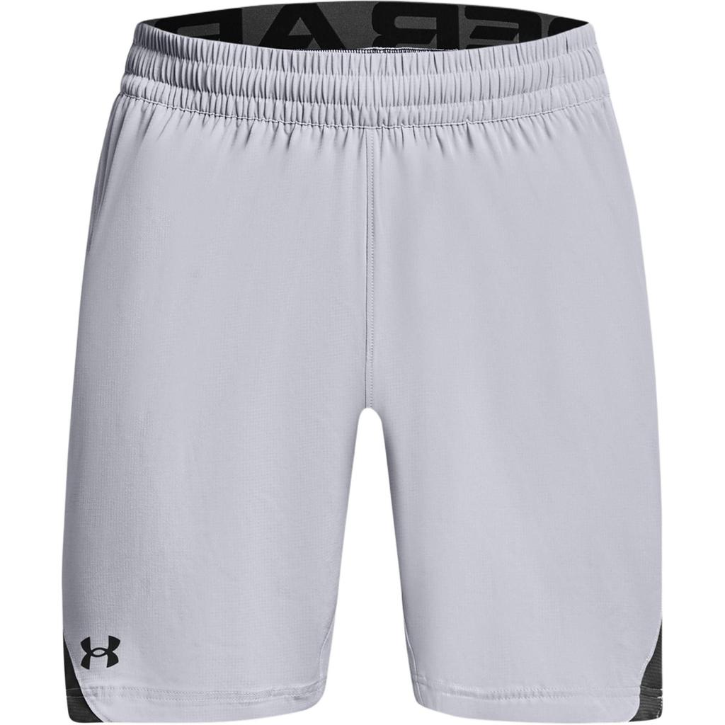 Under Armour Logo Color Block Comfortable Woven Casual Shorts Men Shorts Downpour-Gray 1362289-014