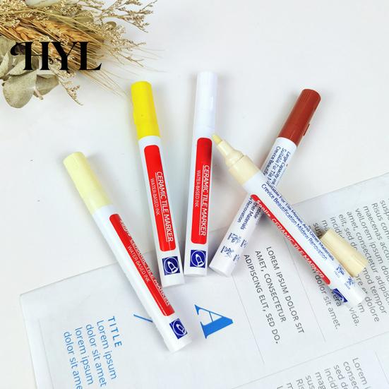 Grout Marker Portable Tile Waterproof Odorless Quick Dry Solid Color Seam Repair Tools Pen Wall Bathroom Supplies Beauty