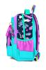 Coral High Kids Lacivert Pembe Kedili Paten Desenli Üç Bölmeli Okul Sırt Çantası 23658