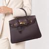 Sac à Bandoulière en Cuir de Vachette Motif Crocodile, Grand Sac à Main Rétro Style Kelly pour Femmes