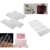 Cake Decorating Stencil Reusable Plastic Templates for Fondant Buttercream Royal Icing Wedding Birthday Cake Decoration Tools