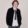 CUSTOMUS Men'S Semi-Oversized Trucker Wool Knit Cardigan Cxs25Wscdc24 Bla