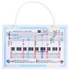 Mini Simple Musical Staff Whiteboard  W300mm X H200mm  Wall-Mounted  Whiteboard Staff Notation Board for Beginners, Self-Study, Musical Notes, Music