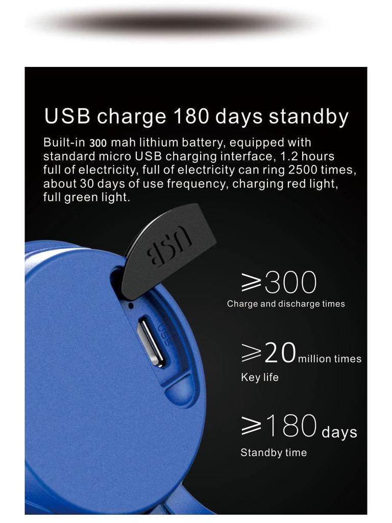 USB Rechargeable Electric Horn for Bicycles and Scooters