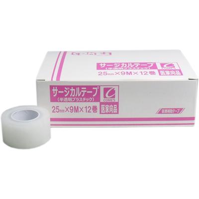 Surgical Tape Translucent Plastic Type 25mm X 9m 12 Pieces
