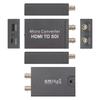 Convertidor de HDMI a SDI, HDMI a SDI Dos Salidas SDI Incrustador de Audio Soporte HDMI 1.3, Detección Automática de Formato 3G/HD-SDI Extensor