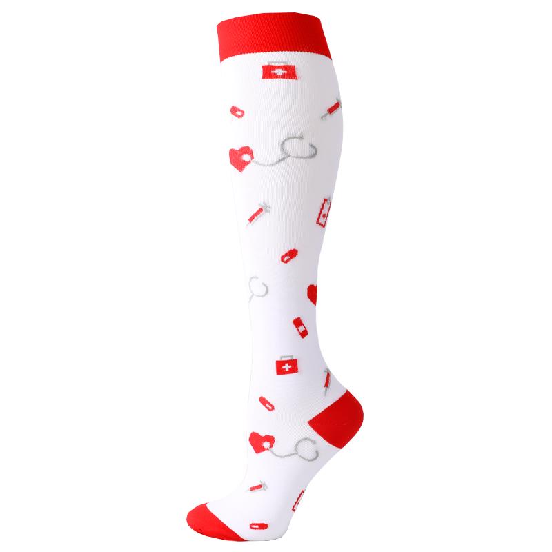58Styles Men Women Compression Socks Fit Outdoor Sports Compression Socks For Anti Fatigue Pain Relief Knee Varicose Veins Socks