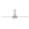 Ceiling Fan with Light and Remote 3000K 6500K Dimmable Modern Flush Mount Fan Light for Bedroom Kitchen Garage