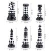 Ceramic Chess Black and White Checkered Chess Ornament Creative Soft Decoration Home Decoration Model Room Home Furnishing Decor