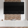 Set of Vinyl Tiles with Decor for Kitchen or Bathroom Wood Panel Pattern 6X60X30 Cm