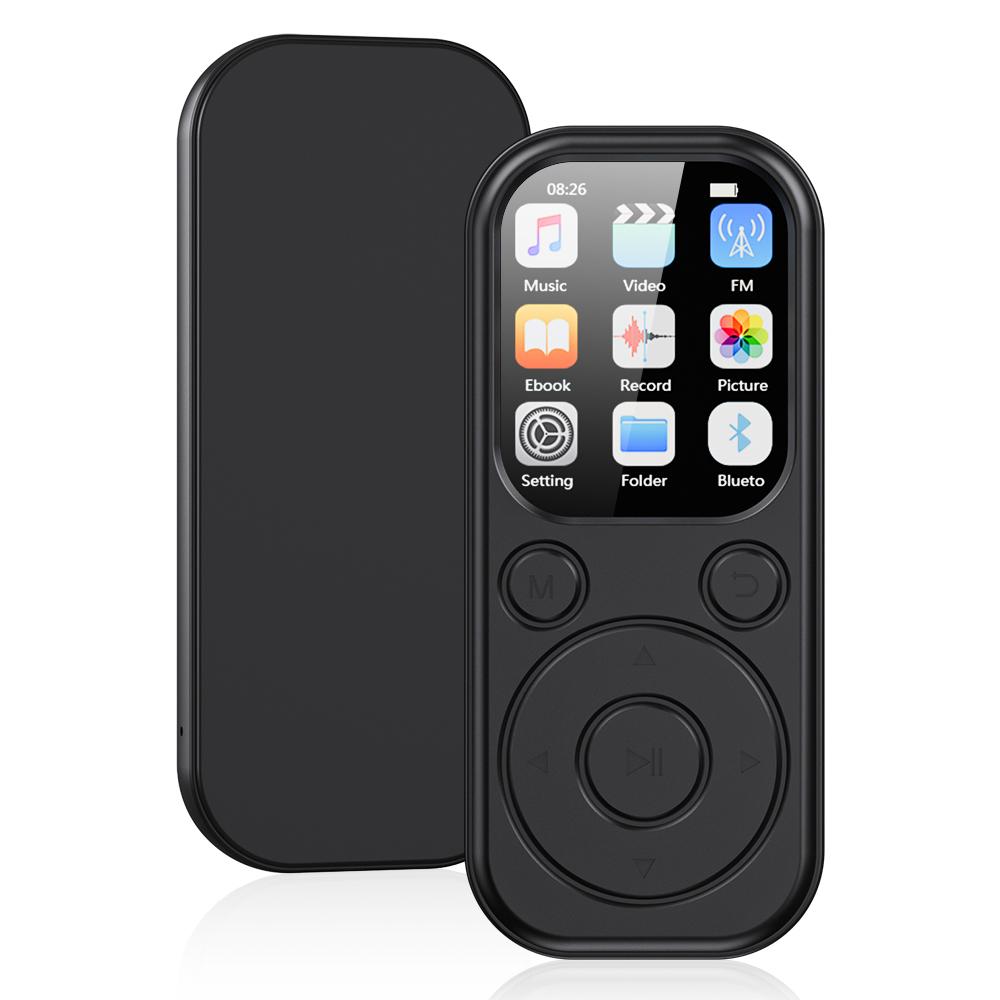 

Newest 1.8 inch Slim MP3 Player Bluetooth 5.4 Portable Walkman Compatible eBook Recording FM Radio Music Player чорний