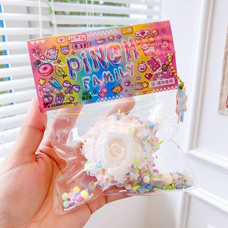 Cake Food Stress Relief Squeeze Party Kids Fidgeting Girl Baby Soft Super Shapeable Pinch Toy Party Favors Christmas Halloween