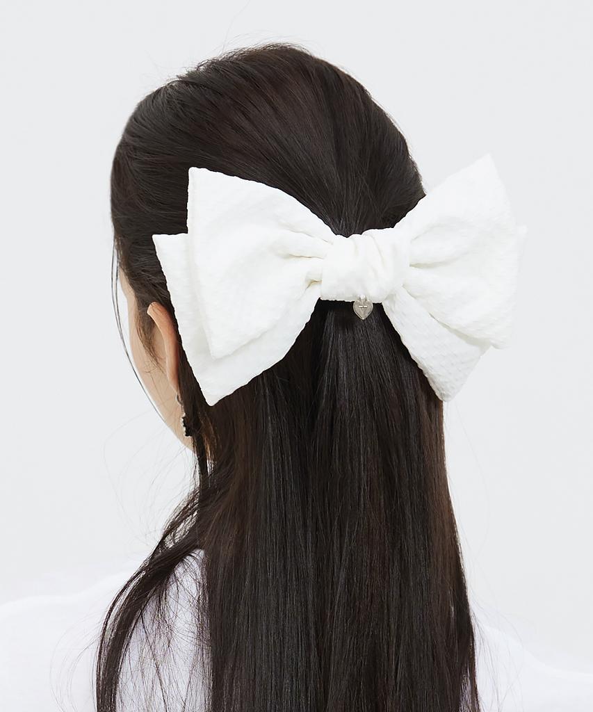 Vvv Square Lace King Ribbon Pin _ White