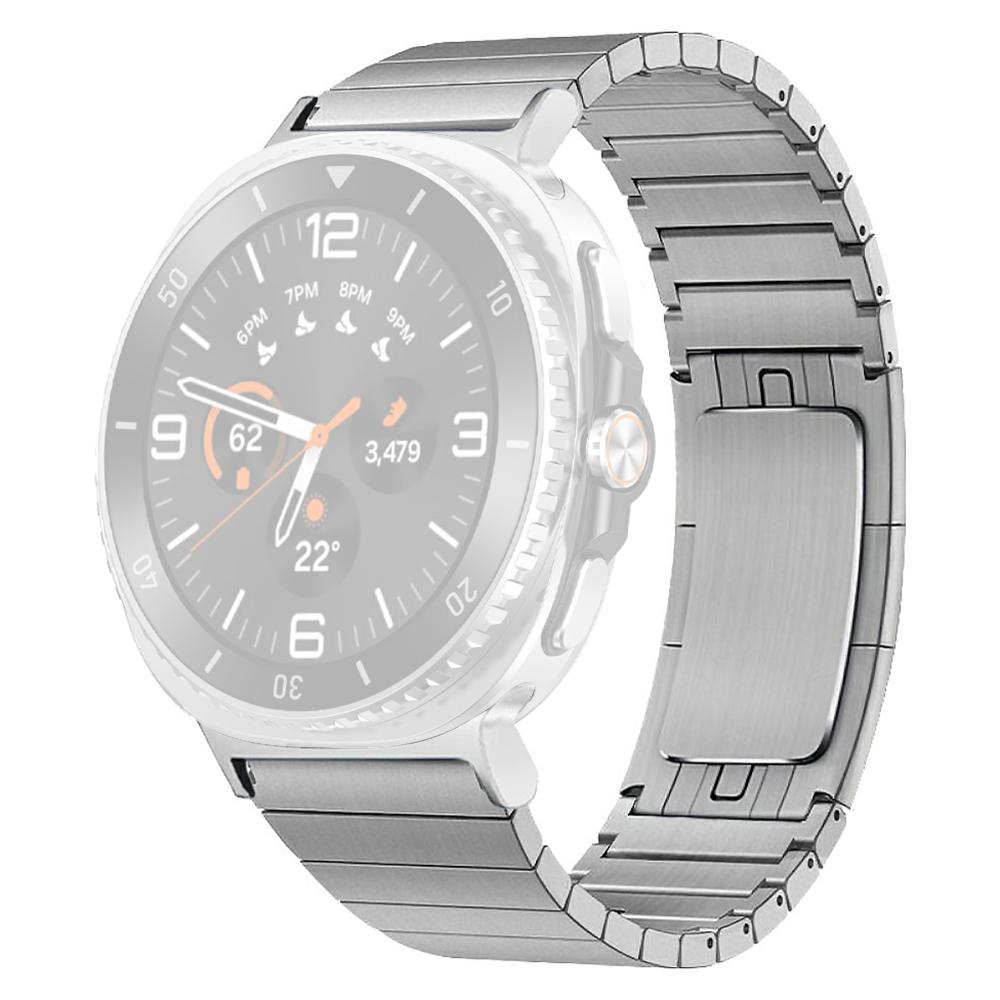 For Samsung Galaxy Watch Ultra 47mm/Ultra (2025) 47mm Watch Band Titanium Alloy 1-Bead Wrist Strap