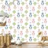 Teddy bears on a white background wallpaper for the living room and bedroom 50x1000
