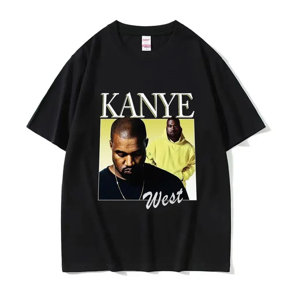Funny Kanye West Meme T-Shirt Men's Vintage Hip Hop Rap Style Tshirt Men Women Short Sleeve T Shirt Streetwear Rap Culture Top