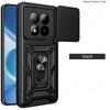 Slide Lens Armor Funda for Xiaomi Redmi Note 15 Pro Plus 5G China Case for Redmi Note 15 Pro 5G Case Magnetic Ring Stand Cove