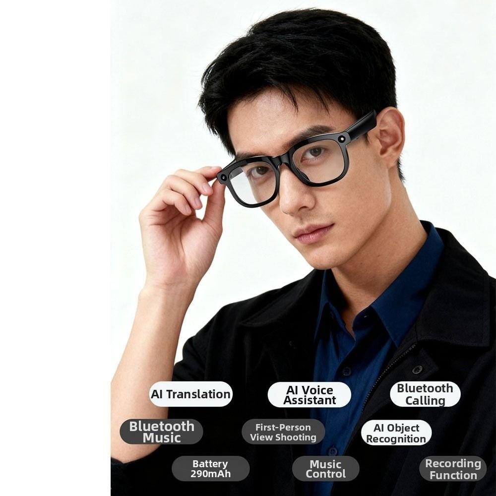 Wearable Tech AI Smart Glasses Anti-Blue Light Intelligent Eye Glasses  Image Conversation