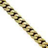 Men’s 18K Gold Cuban Link Bracelet: Trendy, Smooth, Shiny, Hip-Hop Inspired for Street Dance