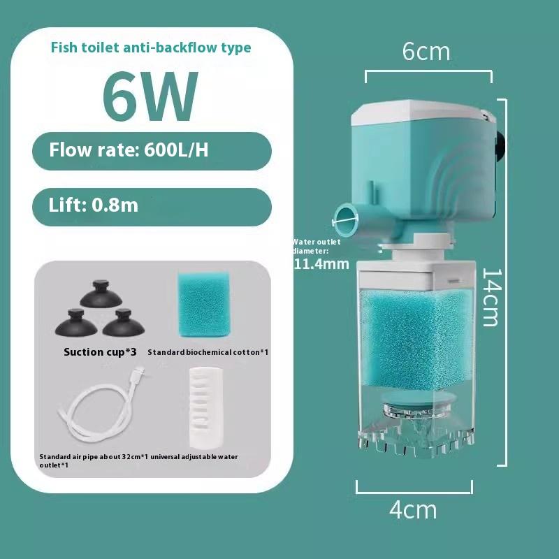 

Автоматическая система фильтрации аквариума Встроенный фильтр для аквариума Обогащение кислородом Циркуляция воды Защита от обратного потока Продукты для фильтрации воды as the picture