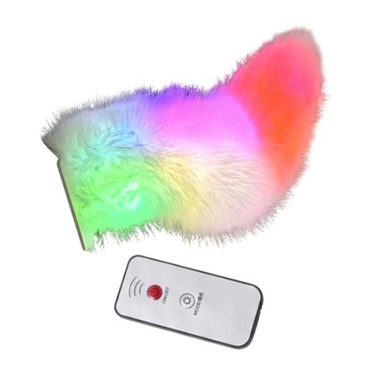 Remote Control Car Tail Sound Activated Wagging Moving Tail with LED Lights Rechargeable Quick