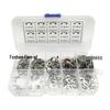 120/200-Piece Stainless Steel 304 Snap Ring Set, M1.5-M10 E-Clips & Open Retaining Rings