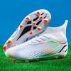High-top football shoes, men's and women's broken nail sneakers, genuine long nails, non-slip, adult fake grass professional football shoes