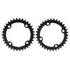 32Celsius34Celsius36Celsius38T BCD 104 Mountain Bike Steel Single Crank Chain   Repair Parts (Black 32T)