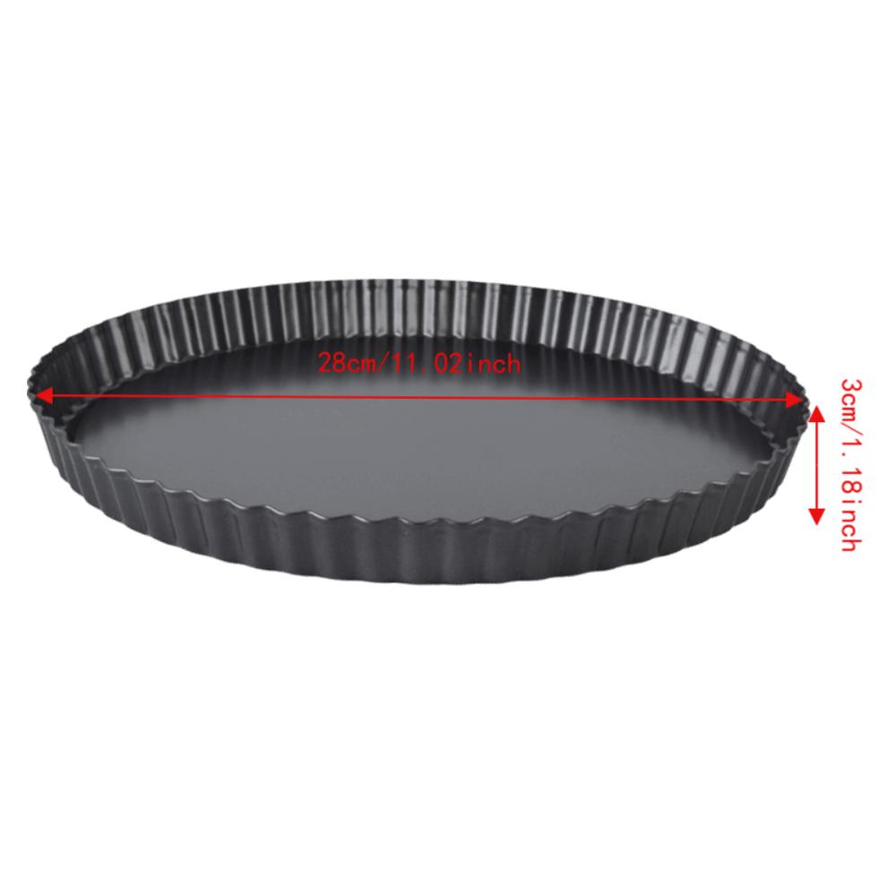 Nonstick Baking Mold Carbon Steel Pudding Mould Heat Resistant Cake Mold Quiche Making 11ins